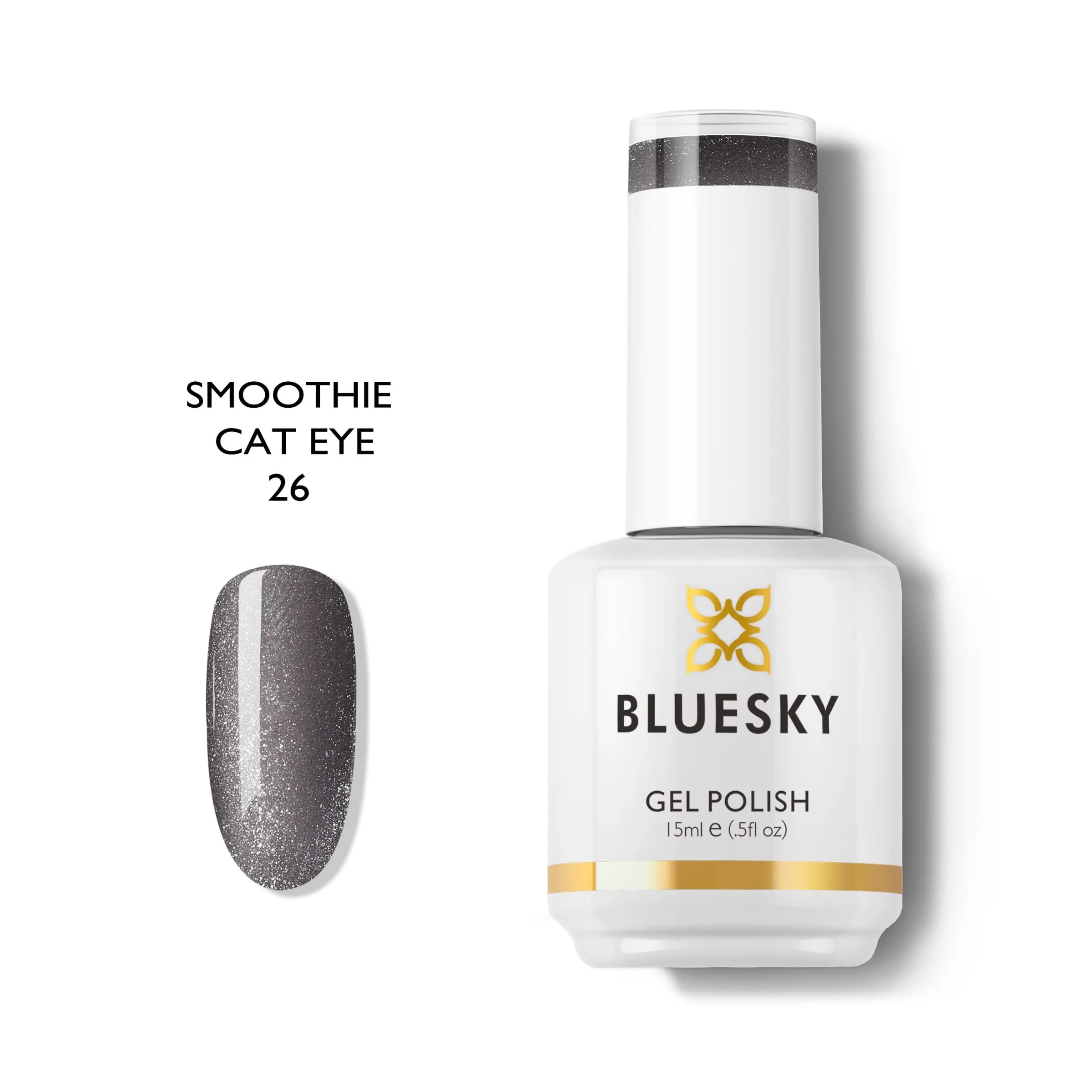 Φωτογραφία προϊόντος: Bluesky Gel Polish Smoothie Cat Eye 26 15ml