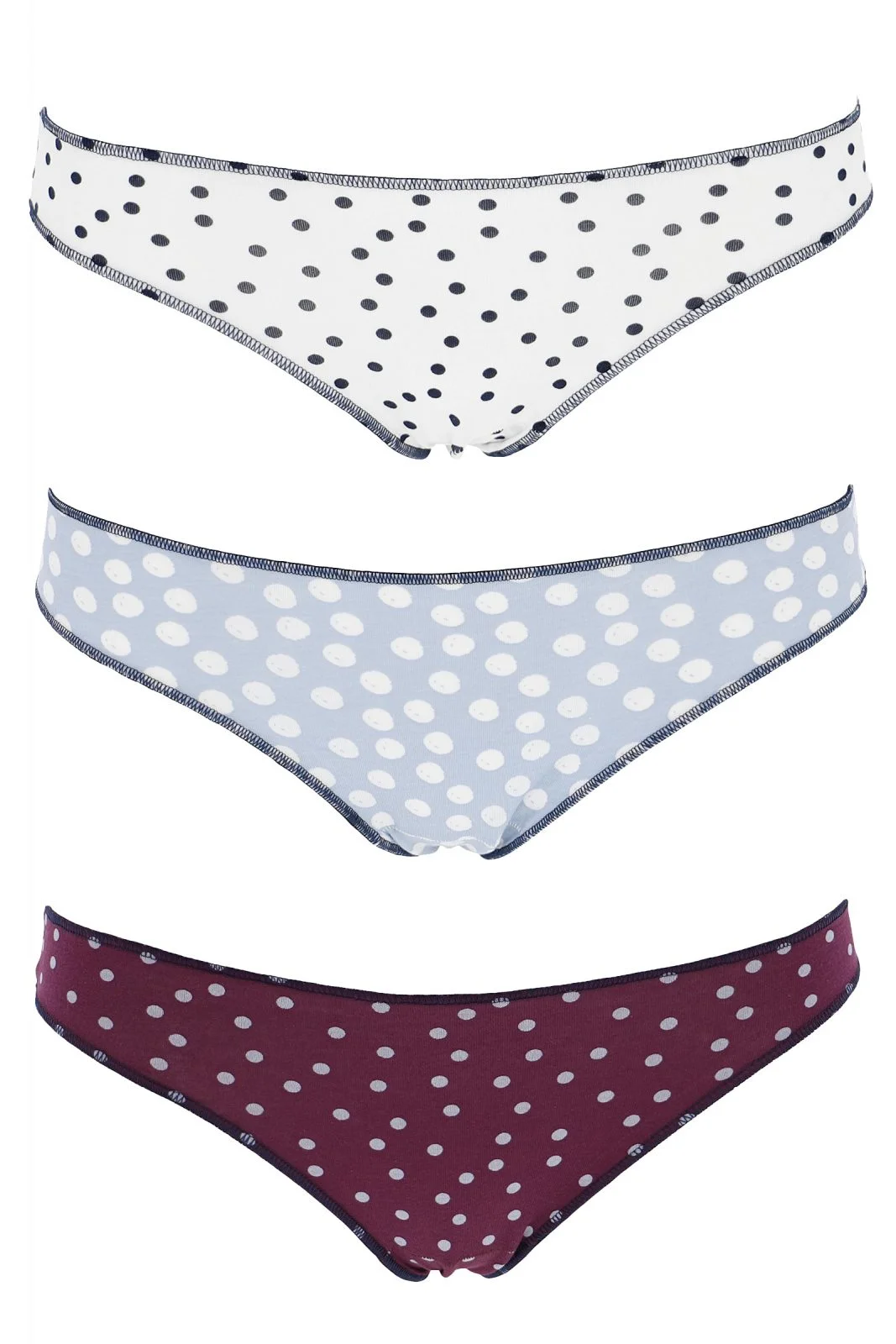 Φωτογραφία προϊόντος: Cotonella - Mini Slip Σετ 3 Τεμαχίων - Βαμβακερά