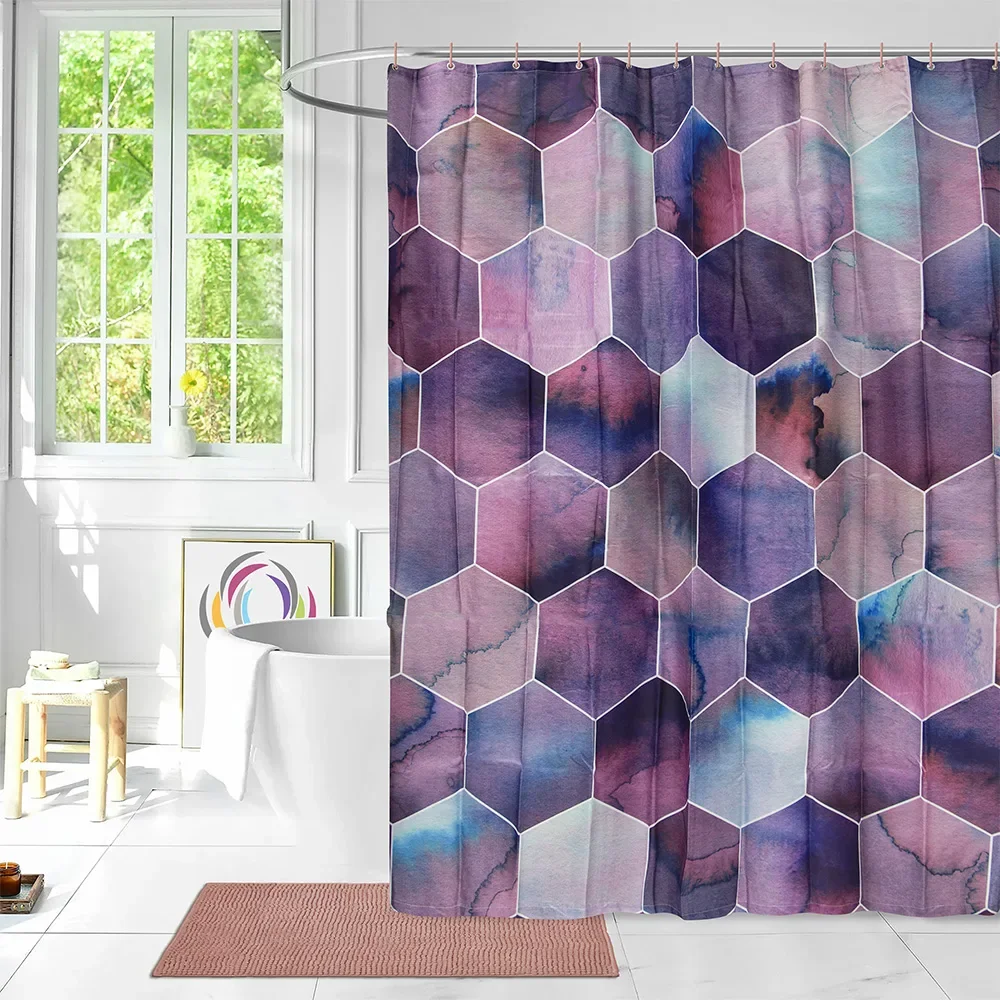 Φωτογραφία προϊόντος: LinoHome LINO ΚΟΥΡΤΙΝΑ ΜΠΑΝΙΟΥ HEXAG 180X200