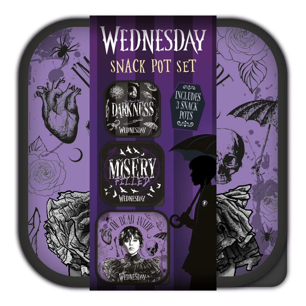Φωτογραφία προϊόντος: Blue Sky Studios Wednesday Lunch Boxes 3 in 1 Snack Pots