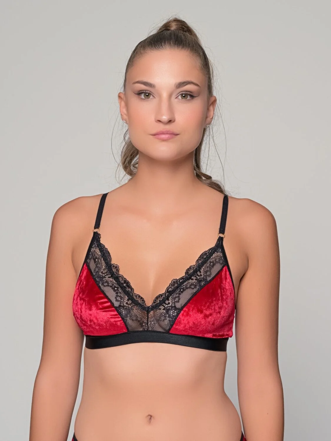 Φωτογραφία προϊόντος: Milena By Paris Βελούδινο Bralette Ρουμπινί