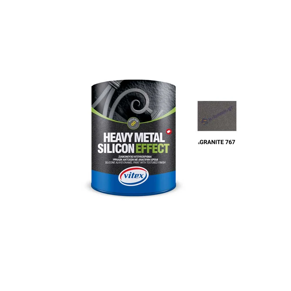 Φωτογραφία προϊόντος: Vitex HEAVY METAL SILICON EFFECT για Μέταλλο και Ξύλο ΜΑΤ 767-Granite 750 ml
