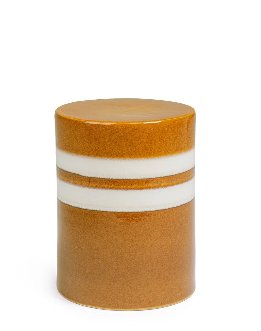 Φωτογραφία προϊόντος: Τραπεζάκι Coffee Table "Zalem" Ro Brown White H Φ32x43h (Bizzotto) (BZ-0740071)