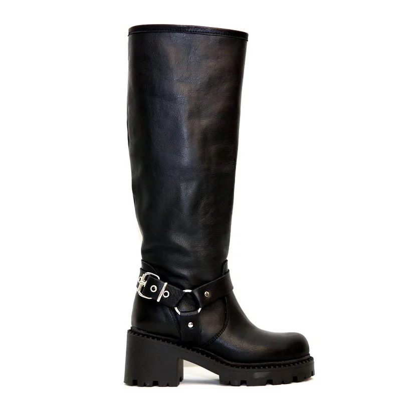 Φωτογραφία προϊόντος: Anteos Shoes Anteos 72373 Μαύρες Γυναικείες Μπότες από δέρμα με ζεστή εσωτερική επένδυση