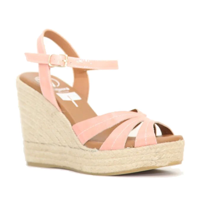 Φωτογραφία προϊόντος: Viguera Shoes Γυναικείες Εσπαντρίγιες Viguera 2047 από Δέρμα και Λουστρίνι σε Κοραλί χρώμα