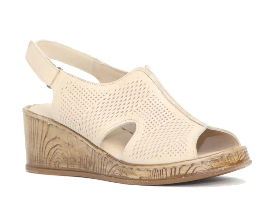 Φωτογραφία προϊόντος: Anteos Shoes Anteos 2024-75 Γυναικεία Ανατομικά Πέδιλα από δέρμα σε Μπεζ χρώμα