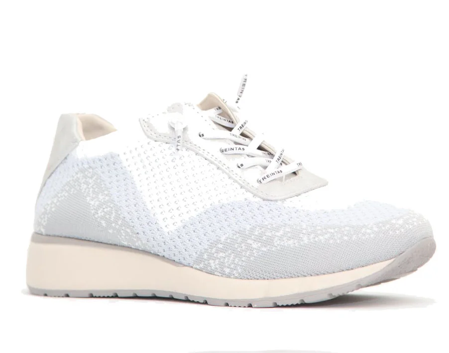 Φωτογραφία προϊόντος: Treintas Shoes Γυναικεία Sneakers Treintas L-4163 Γκρι από Πανί με εσωτερική επένδυση Ανατομικά
