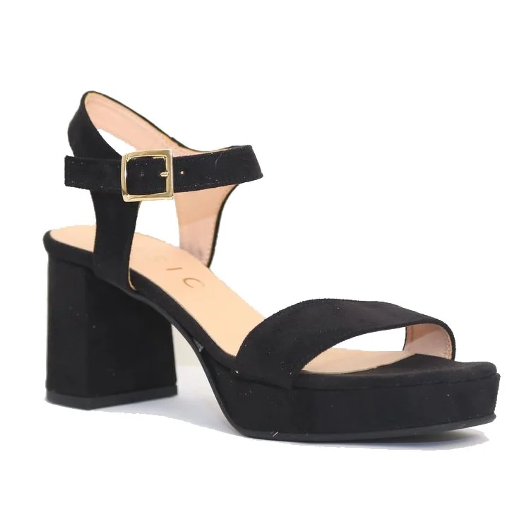 Φωτογραφία προϊόντος: Anteos Shoes Anteos Basic Γυναικεία Πέδιλα 3402 Eco-Suede σε Χρώμα Μαύρο