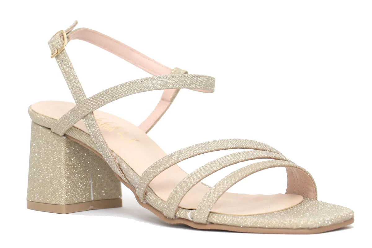 Φωτογραφία προϊόντος: Ellen Shoes Ellen Γυναικεία Πέδιλα 51528 Χρυσό Micro - Eco