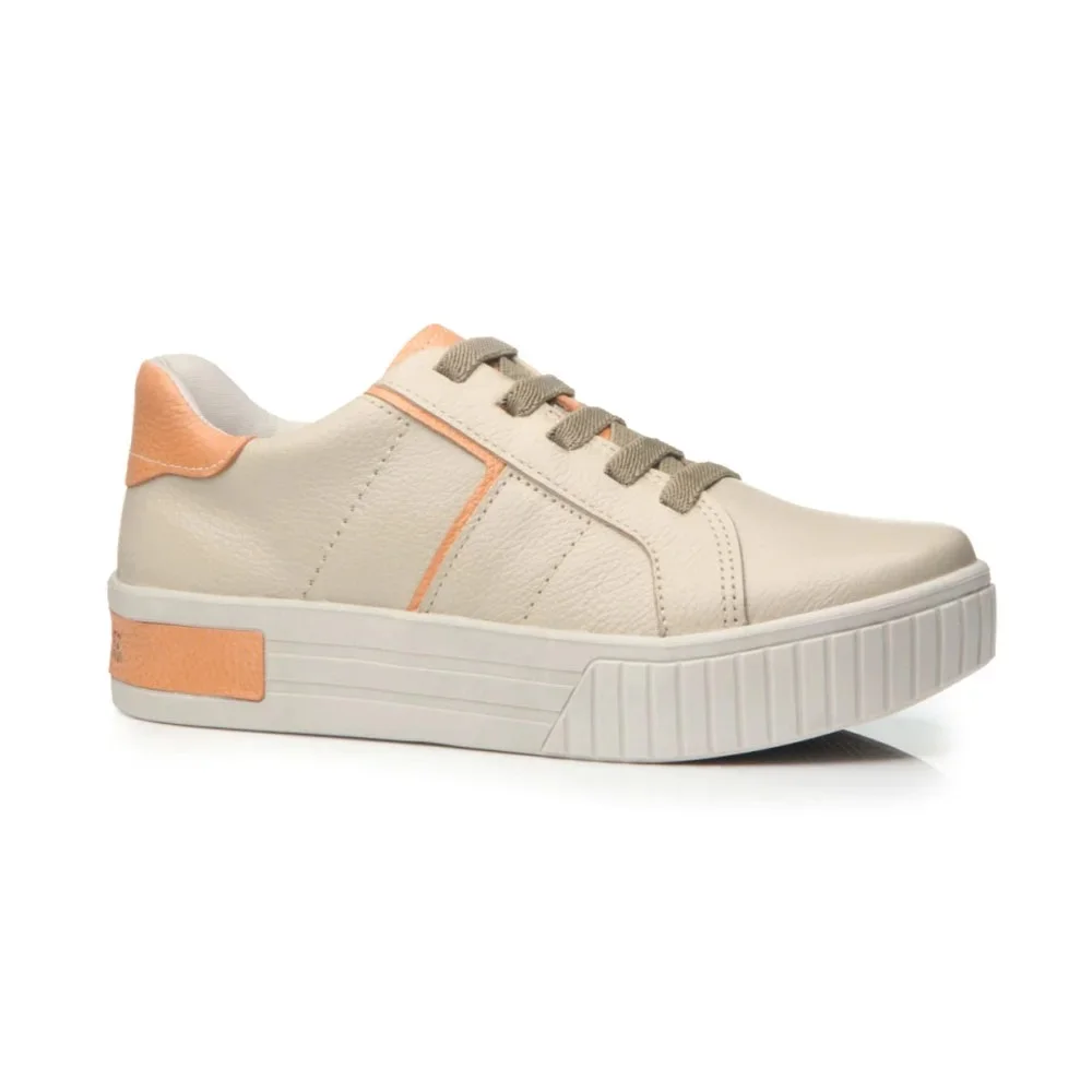 Φωτογραφία προϊόντος: Γυναικεία Sneakers Pegada 212508-05 δερμάτινα Κρέμα