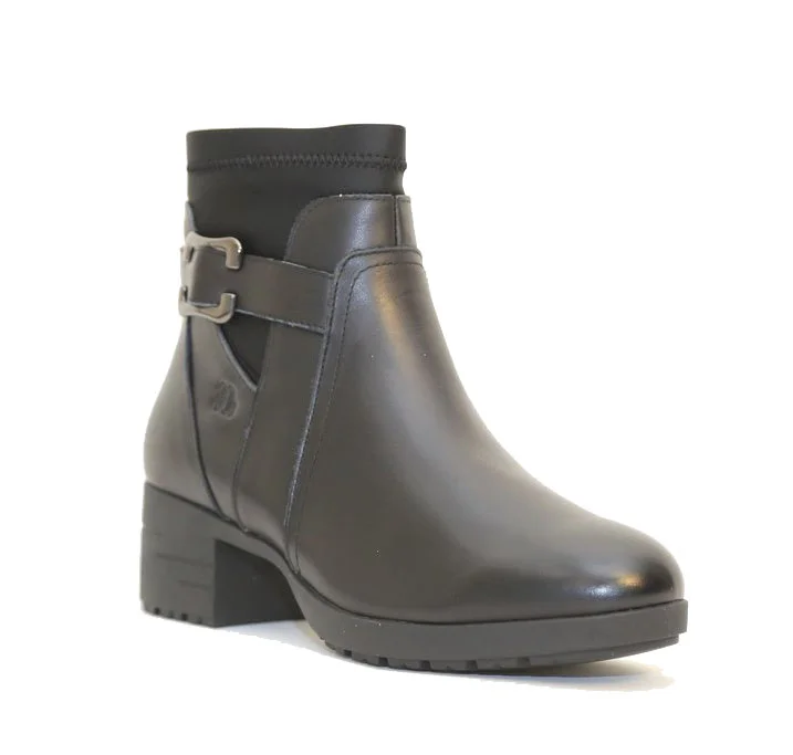 Φωτογραφία προϊόντος: Treintas Shoes Treintas 4008 Γυναικεία Μποτάκια Μαύρα Ανατομικά με fleece Επένδυση
