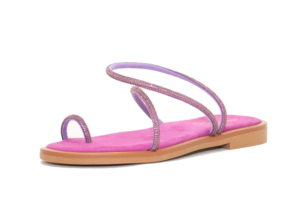 Φωτογραφία προϊόντος: Anteos Shoes Γυναικεία Σανδάλια Anteos 22341 Μωβ Δέρμα Καστόρι