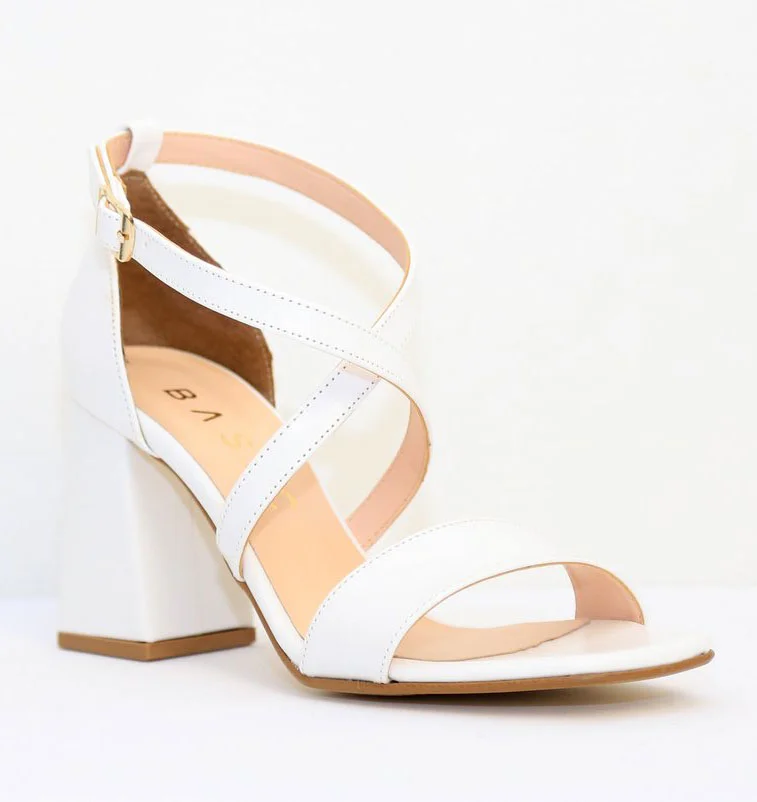 Φωτογραφία προϊόντος: Anteos Shoes Γυναικείο πέδιλο Anteos Basic 3737 σε Λευκό Matt Eco χρώμα