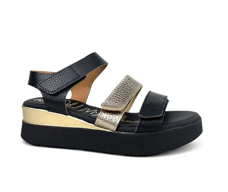Φωτογραφία προϊόντος: Oh! my Sandals Γυναικεία δερμάτινα Πέδιλα Oh My Sandals 5674 Doya Negro