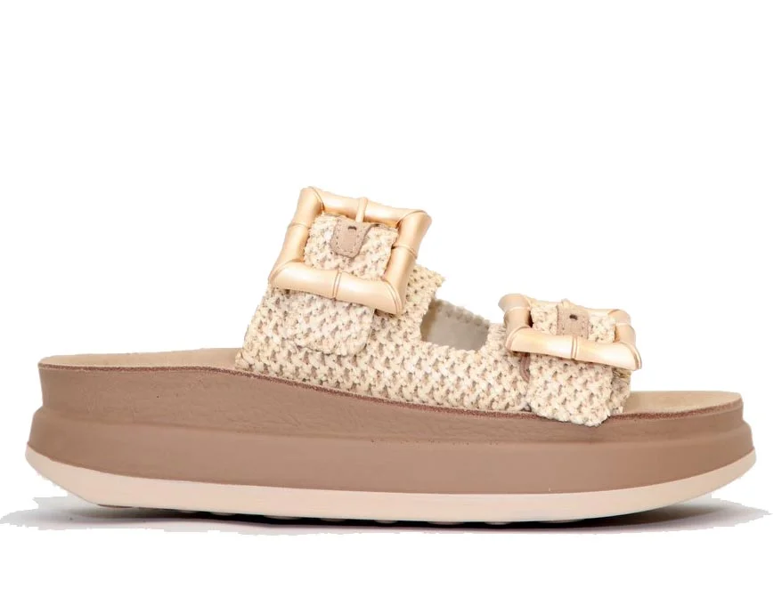 Φωτογραφία προϊόντος: Fantasy Sandals Γυναικεία Ανατομικά Σανδάλια Bamboo S1111 Natural Knit Raffia
