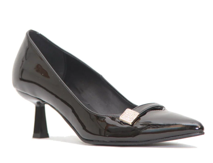 Φωτογραφία προϊόντος: Ellen Shoes 51267 Γυναικείες Γόβες από Λουστρίνι Eco σε Μαύρο χρώμα
