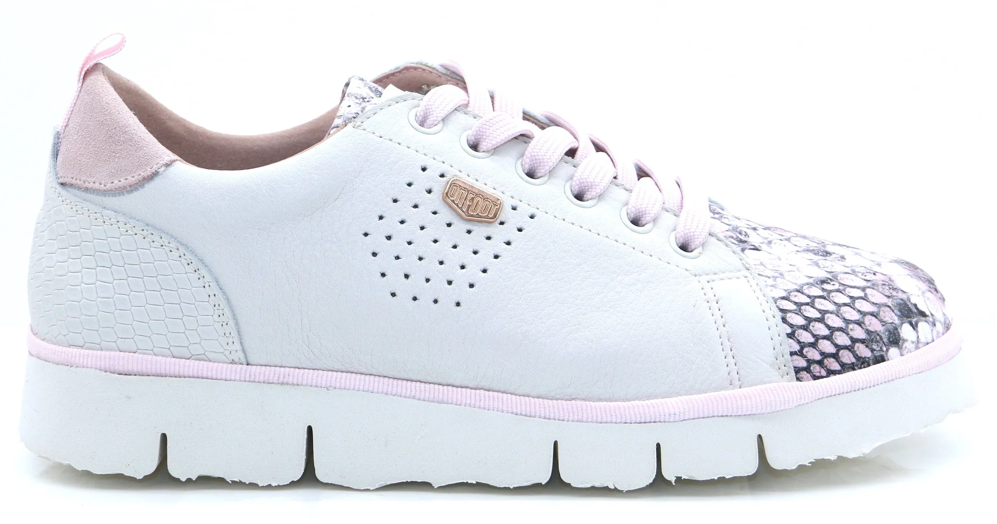Φωτογραφία προϊόντος: Γυναικείο Sneaker On Foot shoes 950 Λευκό - Ροζ Δέρμα