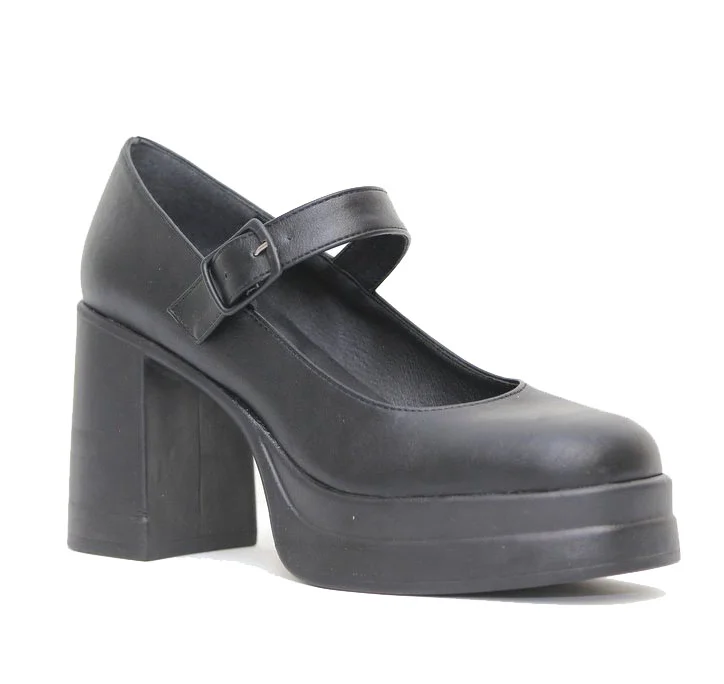 Φωτογραφία προϊόντος: Anteos Shoes Anteos Basic 924 Γυναικεία Γόβα Eco με Μπαρέτα σε Μαύρο χρώμα