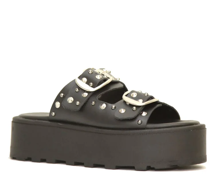 Φωτογραφία προϊόντος: Eris Shoes E112 Γυναικεία σανδάλια με άνετη φόρμα από Δέρμα σε Μαύρο χρώμα