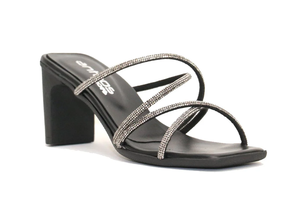 Φωτογραφία προϊόντος: Anteos Shoes Γυναικεία Πέδιλα Anteos 22484 Μαύρο Δέρμα