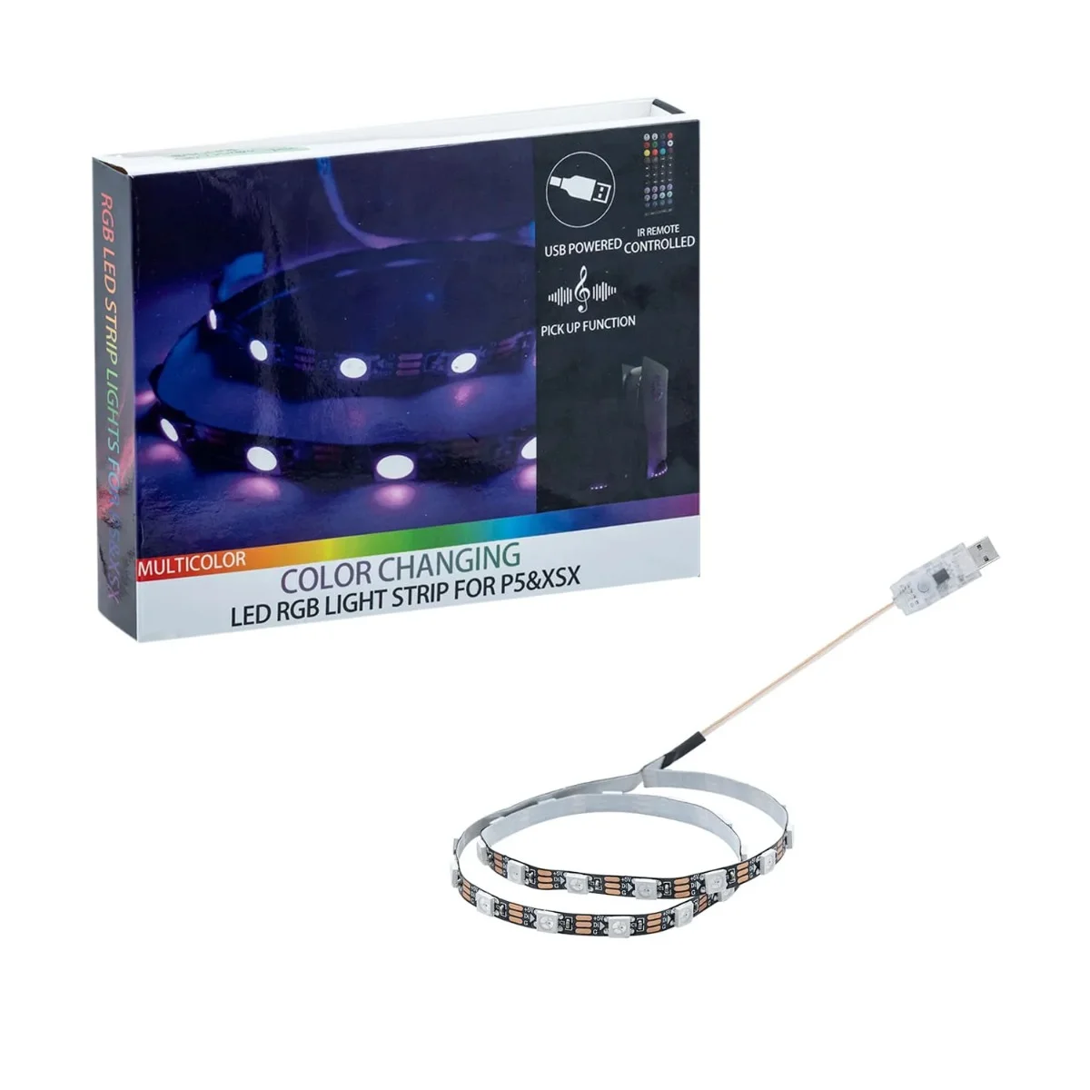 Φωτογραφία προϊόντος: MCBAZEL Star Tech Ταινία LED RGB με τηλεχειριστήριο για βάση κονσόλας Xbox Series X/PS5