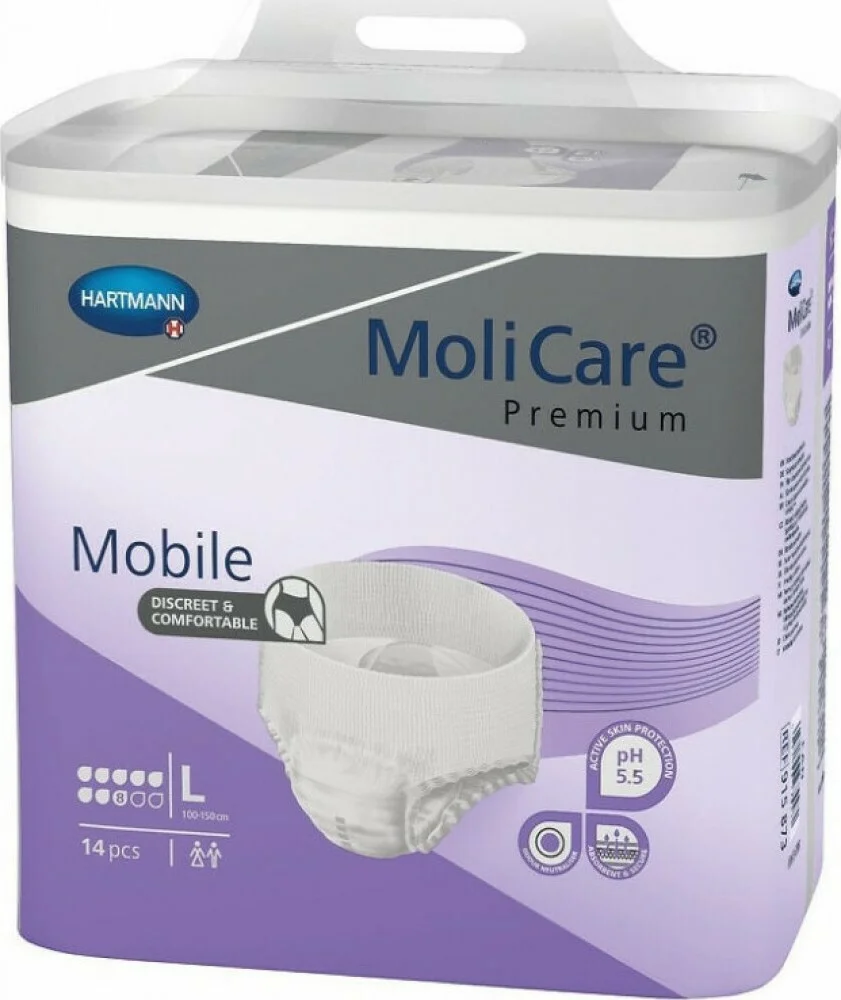 Φωτογραφία προϊόντος: Hartmann Molicare Mobile Πάνες Ακράτειας Large (915873), 14Τεμάχια