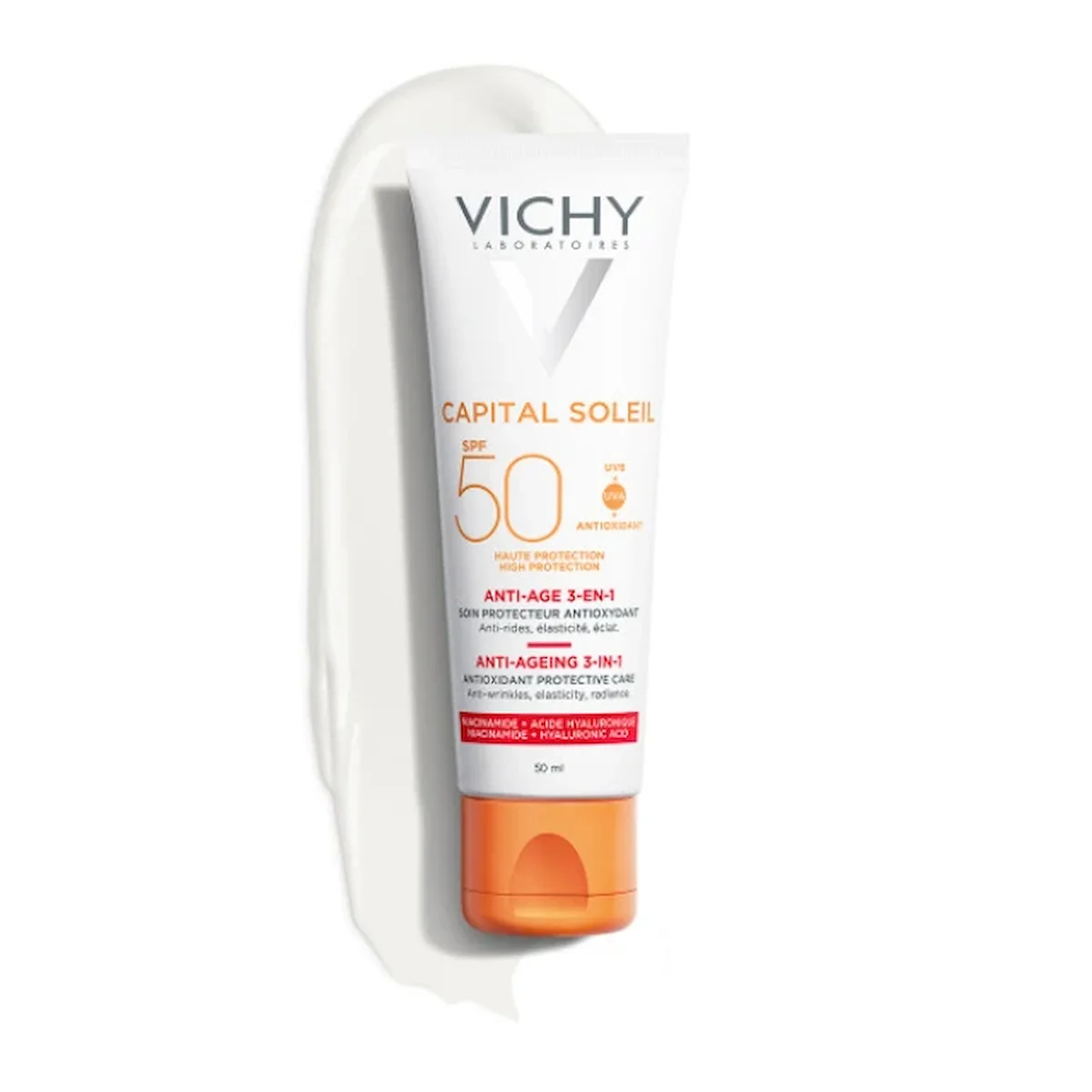 Φωτογραφία προϊόντος: Vichy,Vichy Capital Soleil Vichy Capital Soleil Anti-Aging 3 in 1 Αντηλιακό Προσώπου κατά των Ρυτίδων SPF50 50ml