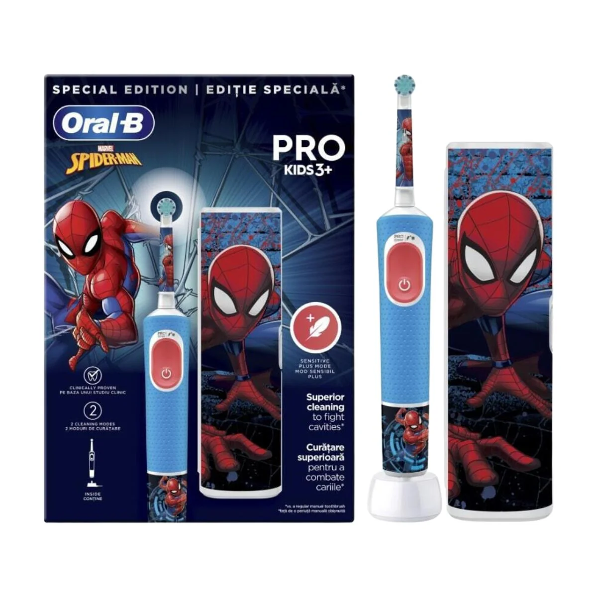 Φωτογραφία προϊόντος: Oral-B,Oral-B Ηλεκτρικές Οδοντόβουρτσες Oral-B Spiderman Ηλεκτρική Οδοντόβουρτσα για 3+ Χρονών