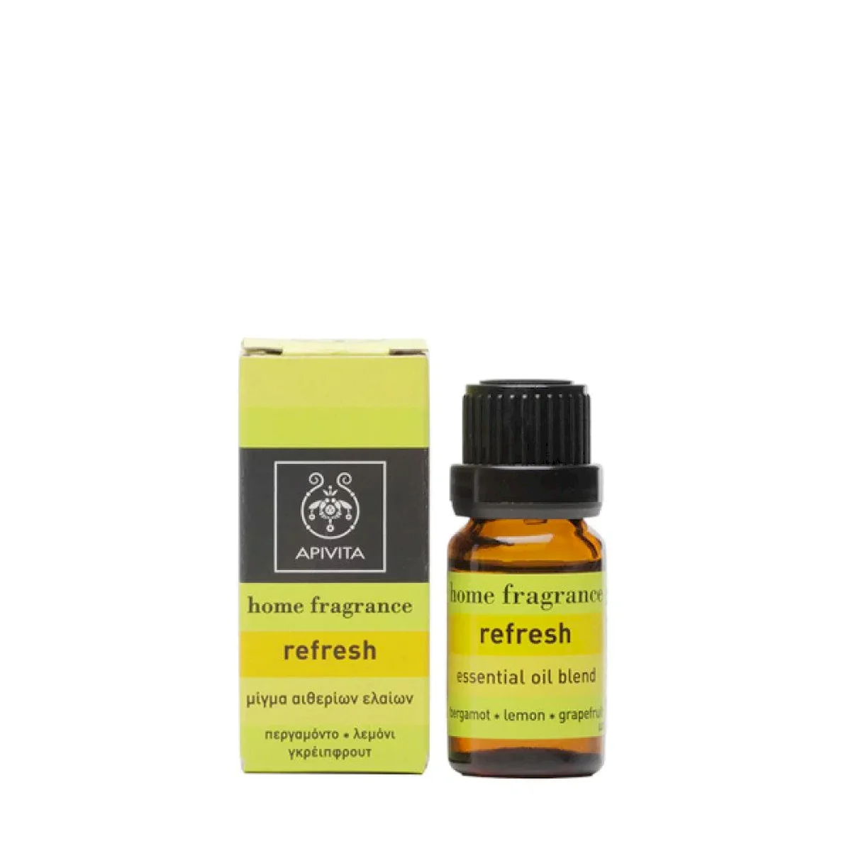 Φωτογραφία προϊόντος: Apivita,Apivita Essential oils Apivita Essential Oil Refresh Μίγμα Αιθερίων Ελαίων με Περγαμόντο, Λεμόνι & Γκρειπφρούτ, 10ml