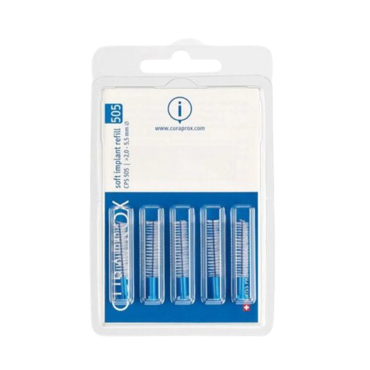Φωτογραφία προϊόντος: Curaprox,Curaprox Between Teeth Curaprox CPS Soft Implant 505 Μεσοδόντια Βουρτσάκια 5τμχ