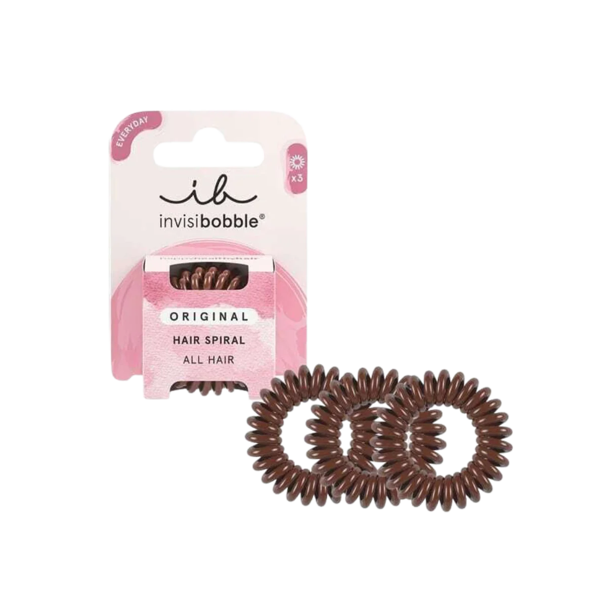 Φωτογραφία προϊόντος: Invisibobble Original Pretzel Brown Σπιράλ Λαστιχάκια Καφέ 3τμχ