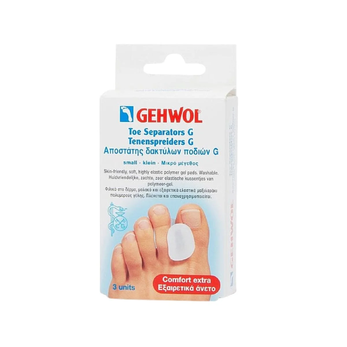 Φωτογραφία προϊόντος: Gehwol,Gehwol Pressure Protection Gehwol Toe Separator G Αποστάτης Δακτύλων Ποδιού Small 3τμχ