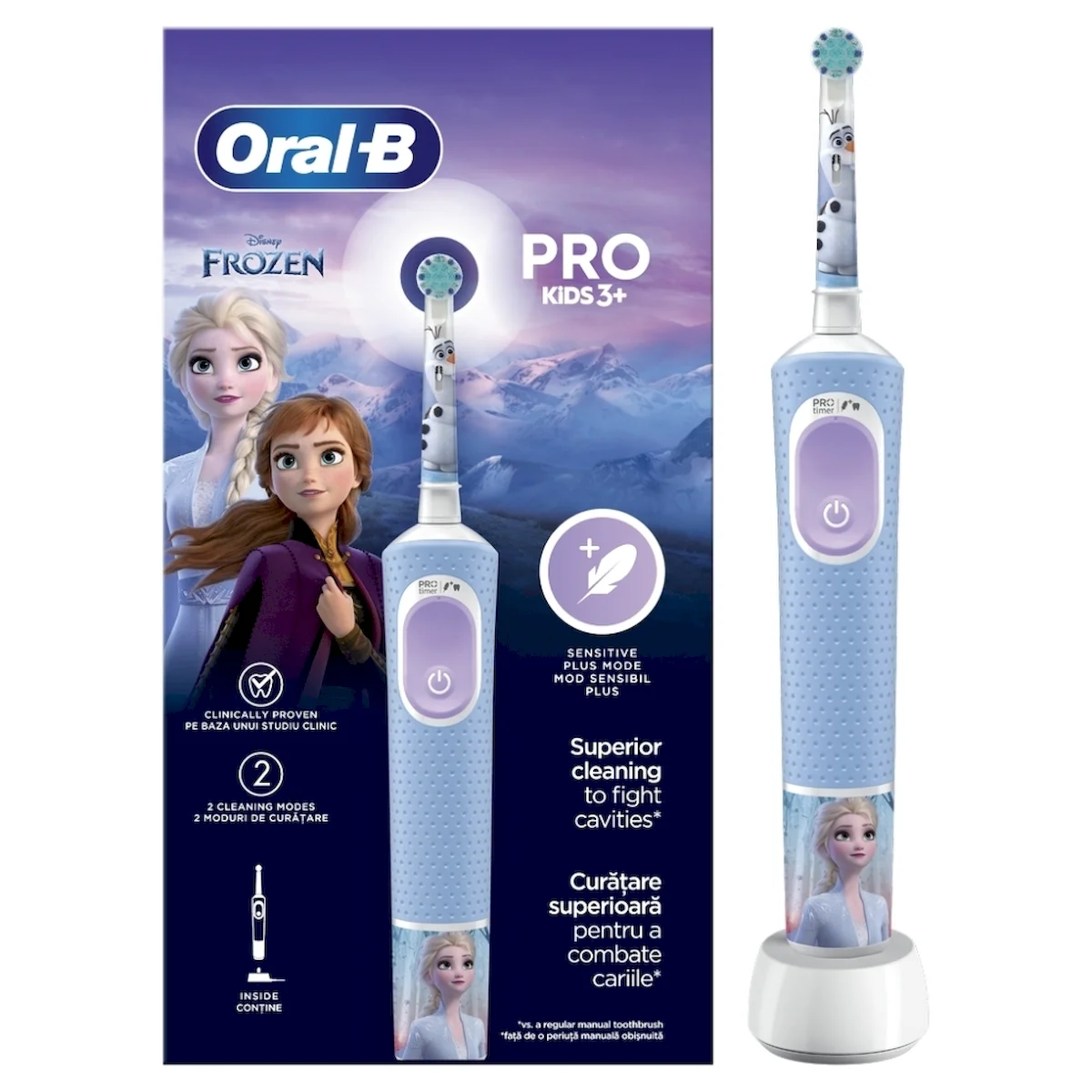 Φωτογραφία προϊόντος: Oral-B,Oral-B Ηλεκτρικές Οδοντόβουρτσες Oral-B Pro Kids Frozen Ηλεκτρική Οδοντόβουρτσα 3+Years