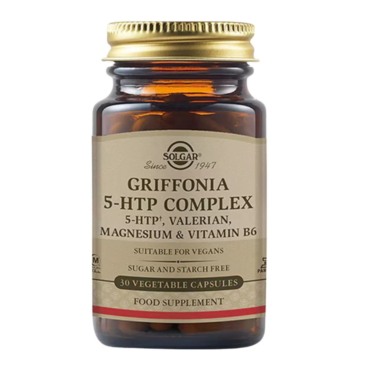 Φωτογραφία προϊόντος: Solgar,Solgar Vitamins Solgar Griffonia 5-htp Complex 30 φυτικές κάψουλες