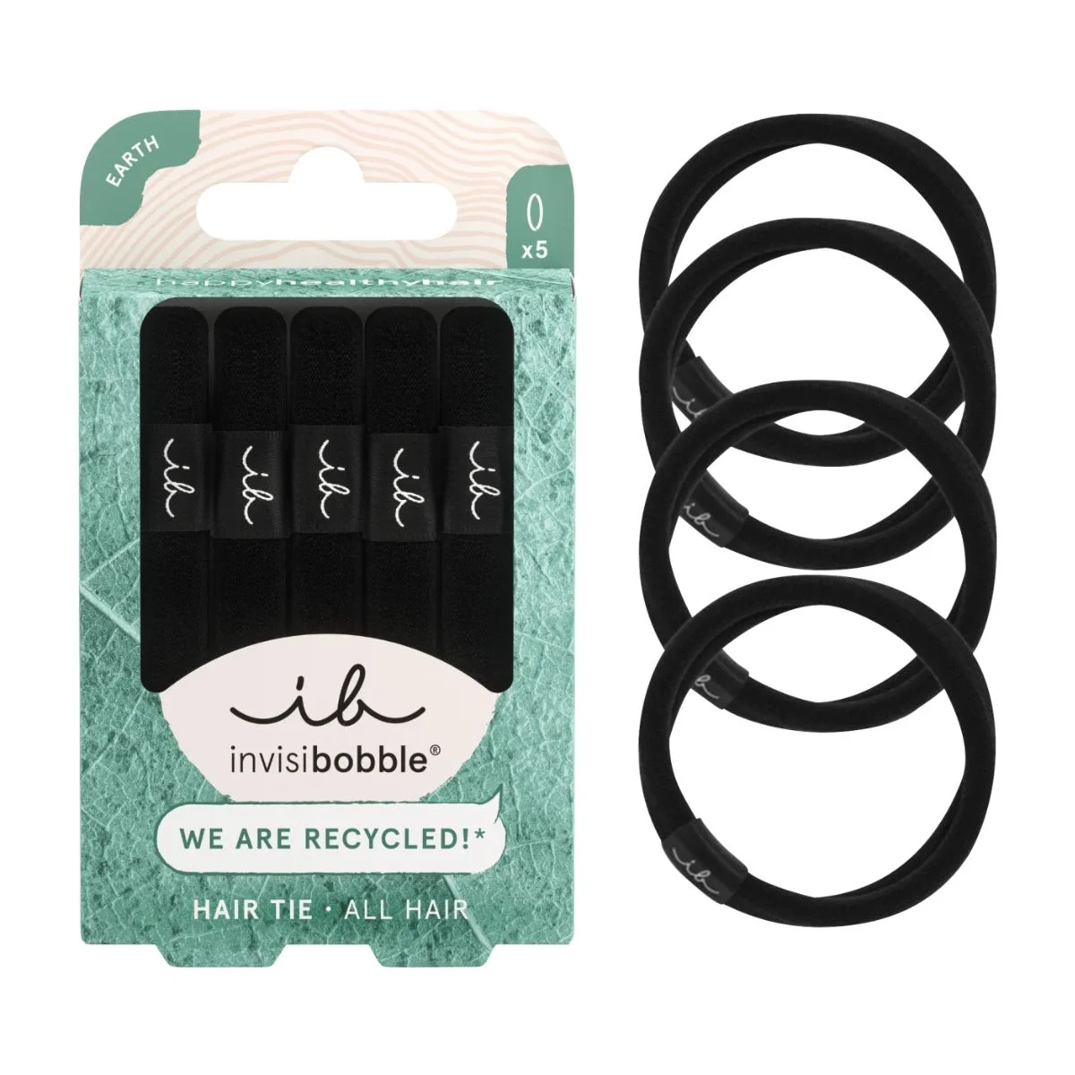 Φωτογραφία προϊόντος: Invisibobble Hair Tie Black Λαστιχάκια Μαλλιών 5pcs