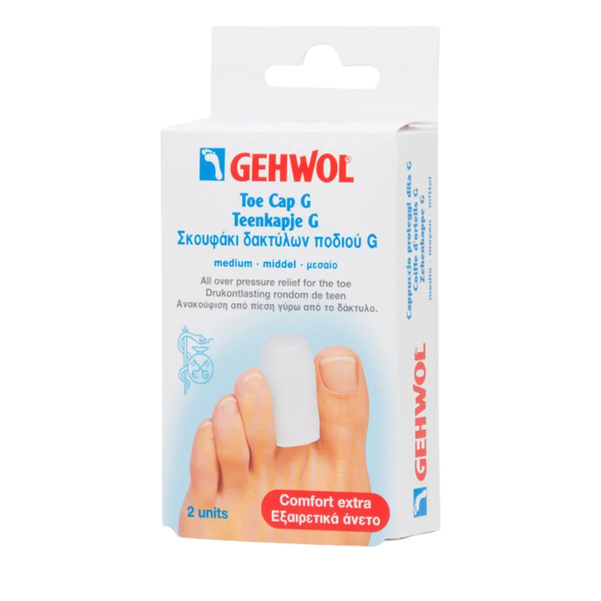 Φωτογραφία προϊόντος: Gehwol,Gehwol Pressure Protection Gehwol Toe Cap G Σκουφάκι Δακτύλων Ποδιού Medium 2τμχ