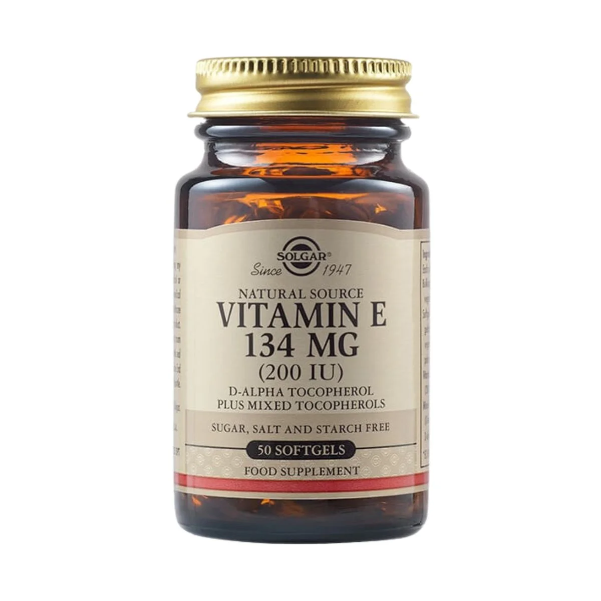 Φωτογραφία προϊόντος: Solgar,Solgar Vitamins Solgar Vitamin E 134 MG 200 IU 50 μαλακές κάψουλες