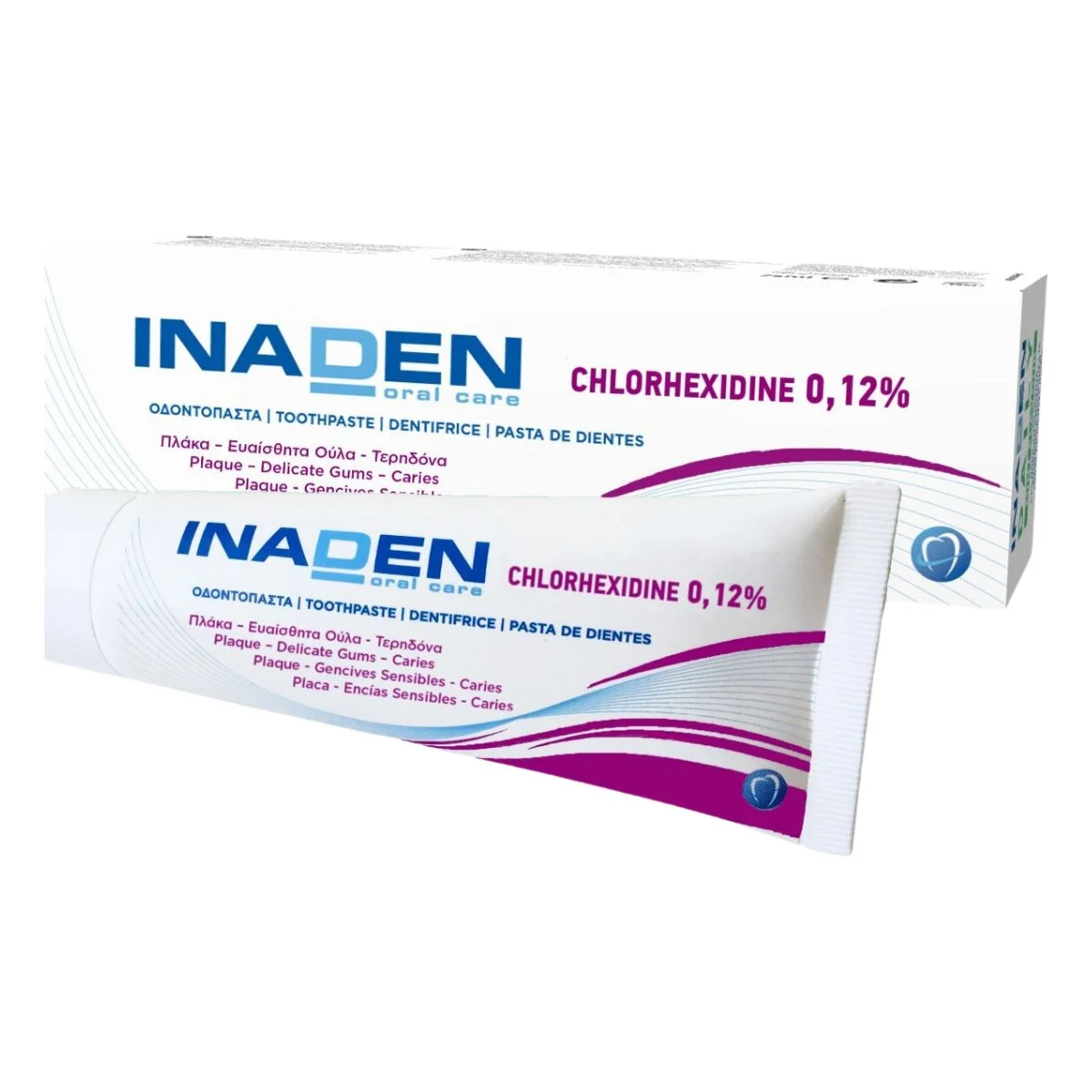 Φωτογραφία προϊόντος: Inaden Chlorhexidine 0.12% Οδοντόκρεμα Χλωρεξιδίνης 75ml