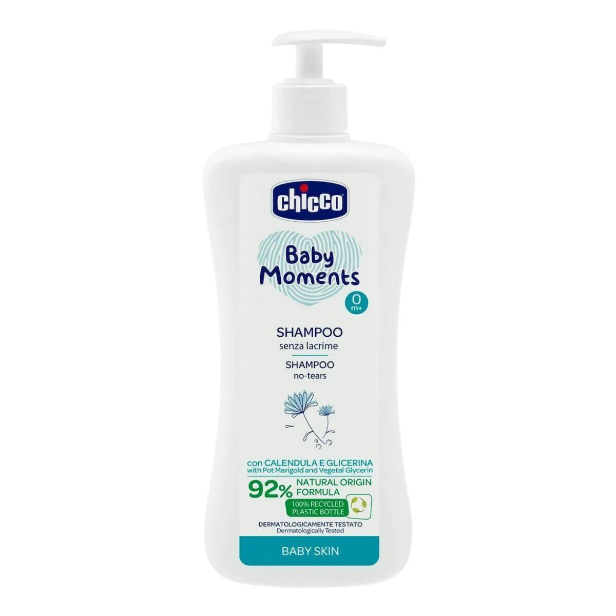 Φωτογραφία προϊόντος: Chicco,Chicco Καθημερινή Υγιεινή Chicco Baby Moments Βρεφικό Σαμπουάν 0m+ 500ml