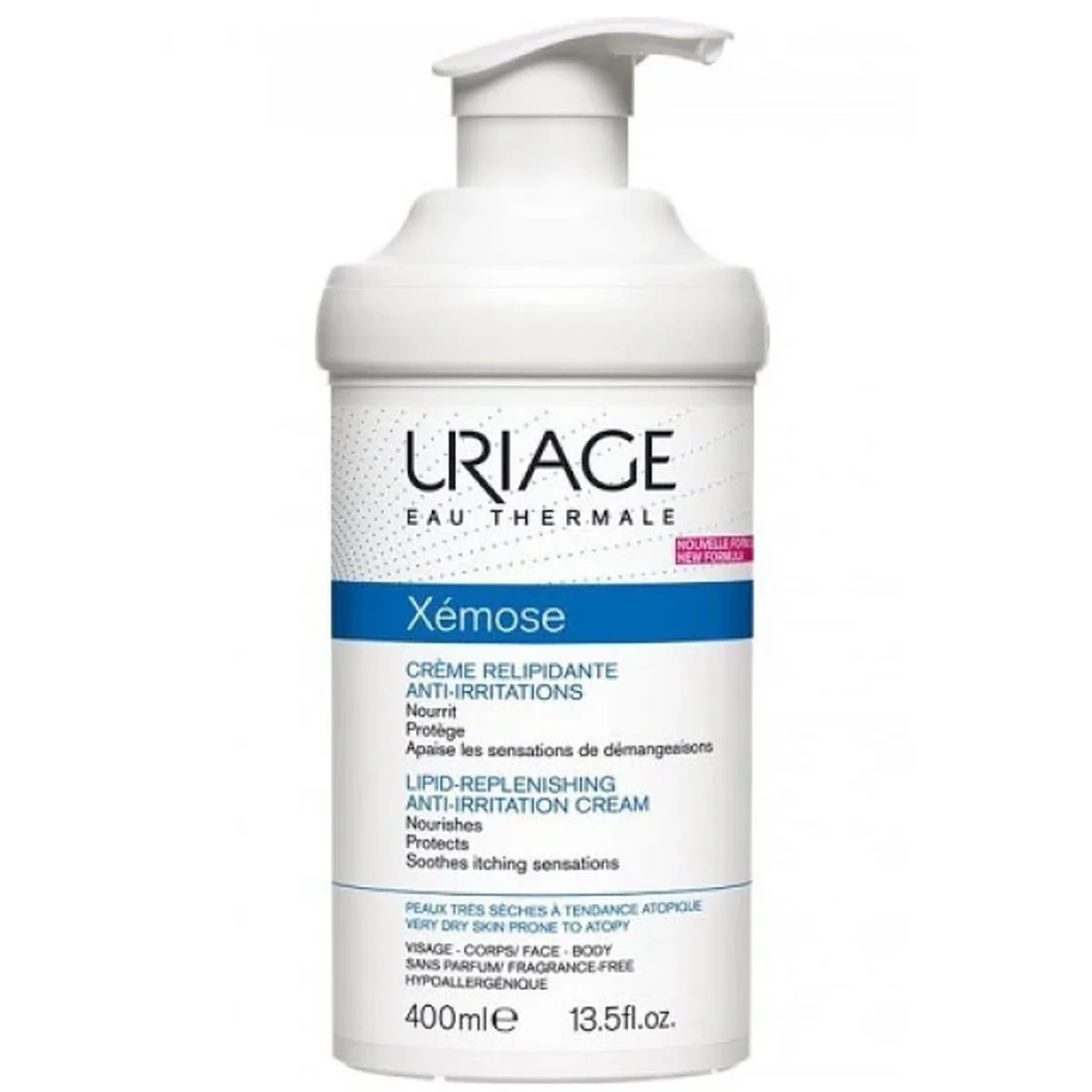 Φωτογραφία προϊόντος: Uriage,Uriage Xemose Uriage Xemose Cream Μαλακτική Κρέμα Προσώπου & Σώματος για Δέρμα με Τάση Ατοπίας, 400ml