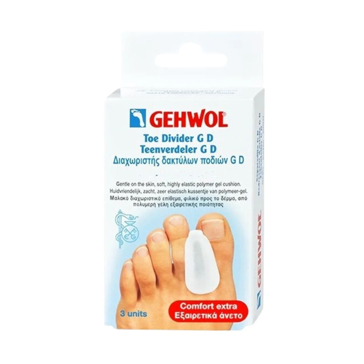 Φωτογραφία προϊόντος: Gehwol,Gehwol Pressure Protection Gehwol Toe Divider GD Διαχωριστής Δακτύλων Ποδιού Small 3τμχ