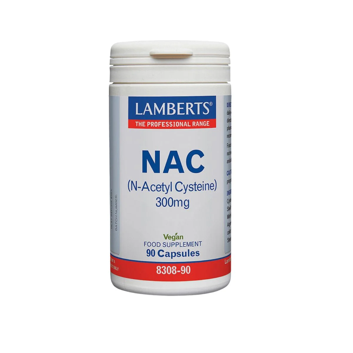 Φωτογραφία προϊόντος: Lamberts,Lamberts Αμινοξέα Lamberts NAC (N-Acetyl Cysteine) 300mg 90 caps