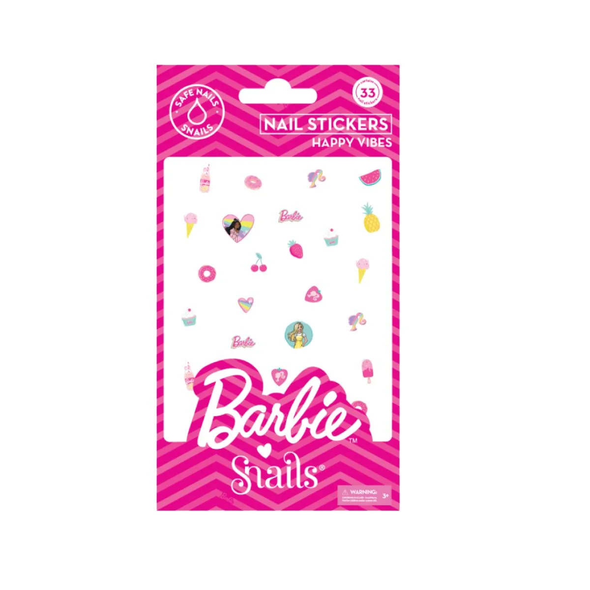 Φωτογραφία προϊόντος: Snails,Snails Nail Stickers Snails Barbie Nail Stickers Happy Vibes 1τμχ