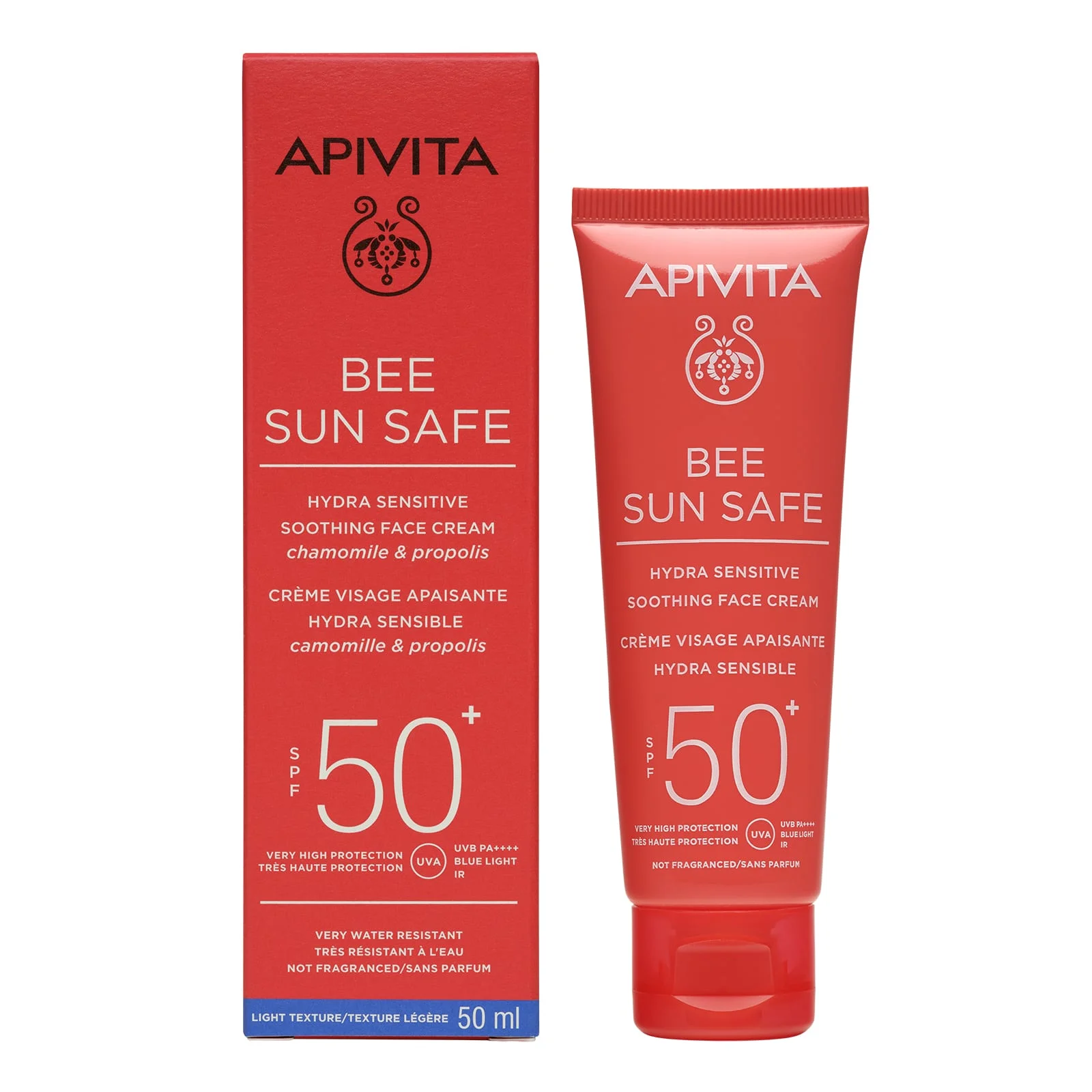 Φωτογραφία προϊόντος: Apivita,Apivita Bee Sun Safe Apivita Bee Sun Safe Κρέμα Προσώπου Για Ευαίσθητο Δέρμα SPF50 50ml