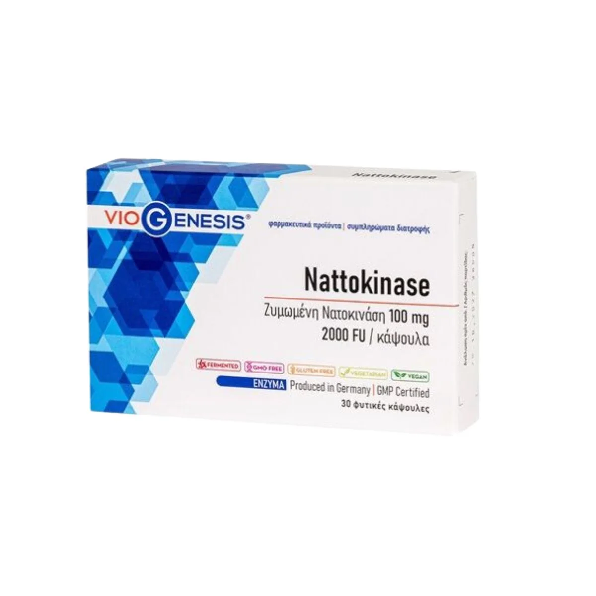 Φωτογραφία προϊόντος: Viogenesis Nattokinase 100mg 2000FU 30 caps