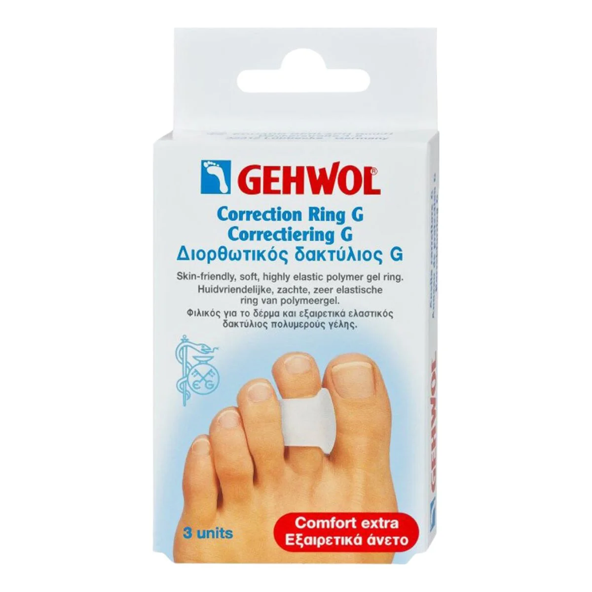 Φωτογραφία προϊόντος: Gehwol,Gehwol Pressure Protection Gehwol Διαχωριστικά Correction Ring G με Gel για τη Σφυροδακτυλία 3τμχ
