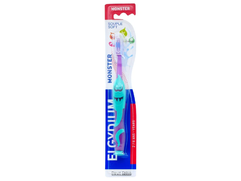 Φωτογραφία προϊόντος: Elgydium,Elgydium Toothbrushes Elgydium Kids Monster Οδοντόβουρτσα 2-6 ετών, 1Τεμάχιο