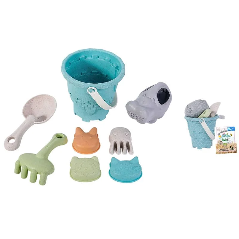 Φωτογραφία προϊόντος: Dal Negro Toys Κουβαδάκι με Οικολογικά ECO παιχνίδια Castle XS (Σετ 8 τμχ.)