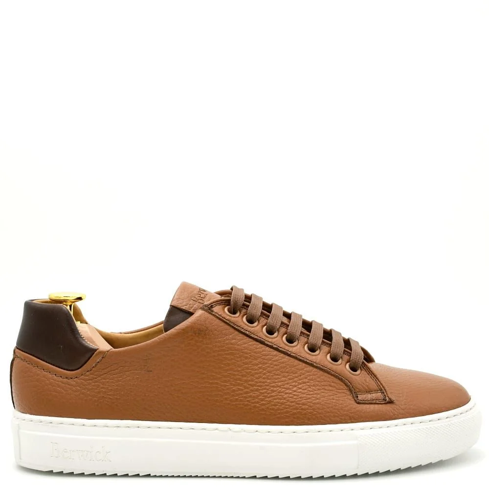 Φωτογραφία προϊόντος: BERWICK 1707 Sneakers Ανδρικά Berwick D571 σε καφέ δέρμα με διακριτικές διχρωμίες