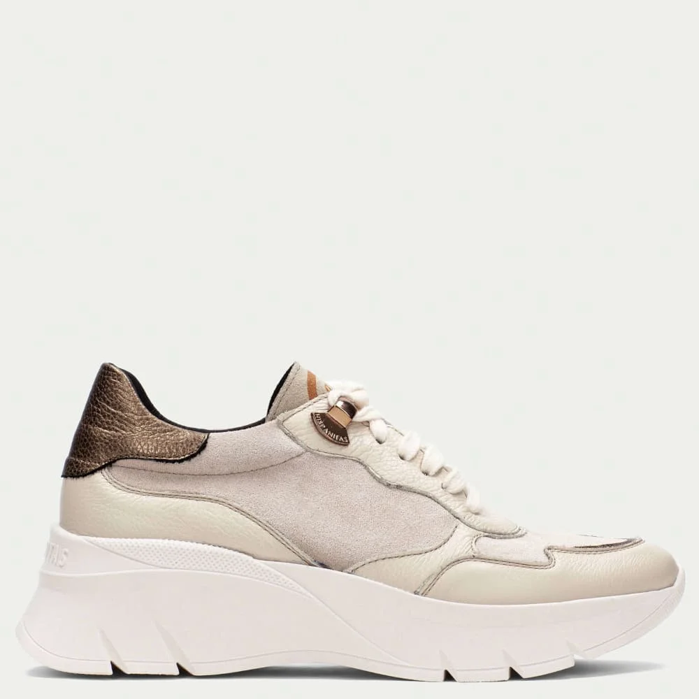 Φωτογραφία προϊόντος: Sneakers Γυναικεία Hispanitas HI243617 Helsinki σε δέρμα και microfiber μπεζ